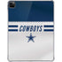 NFL Dallas Cowboys White Striped iPad Pro 11in (2024) Clear Case