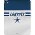 NFL Dallas Cowboys White Striped iPad Pro 13in M4 (2024) Skin