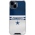 NFL Dallas Cowboys White Striped iPhone 15 Clear Case