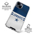 NFL Dallas Cowboys White Striped iPhone 15 Clear Case
