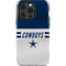 NFL Dallas Cowboys White Striped iPhone 15 Pro Impact Case