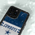 NFL Dallas Cowboys White Striped iPhone 15 Pro Waterproof Case