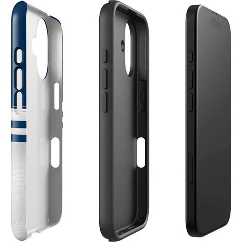 NFL Dallas Cowboys White Striped iPhone 16 Impact Case