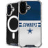 NFL Dallas Cowboys White Striped iPhone 16 Plus MagSafe Case