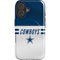NFL Dallas Cowboys White Striped iPhone 16 Plus Magsafe Impact Case