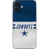 NFL Dallas Cowboys White Striped iPhone 16 Plus Skin
