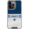 NFL Dallas Cowboys White Striped iPhone 16 Pro Clear Case