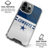 NFL Dallas Cowboys White Striped iPhone 16 Pro Clear Case