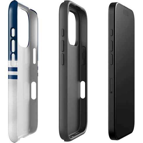 NFL Dallas Cowboys White Striped iPhone 16 Pro Impact Case