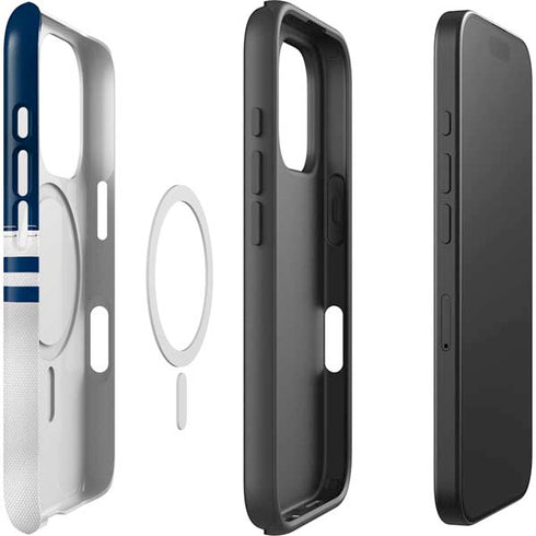 NFL Dallas Cowboys White Striped iPhone 16 Pro Magsafe Impact Case