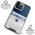 NFL Dallas Cowboys White Striped iPhone 16 Pro Max Clear Case