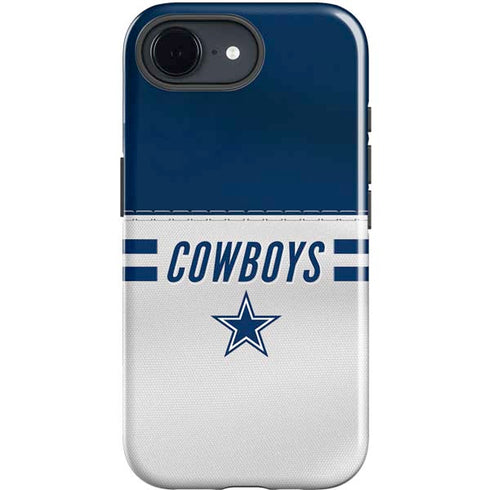 NFL Dallas Cowboys White Striped iPhone 16e Impact Case