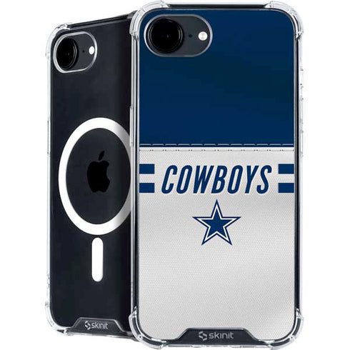 NFL Dallas Cowboys White Striped iPhone 16e MagSafe Case