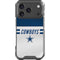 NFL Dallas Cowboys White Striped iPhone 18 Pro Clear Case