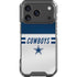 NFL Dallas Cowboys White Striped iPhone 18 Pro Clear Case