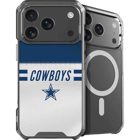 NFL Dallas Cowboys White Striped iPhone 18 Pro MagSafe Case