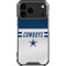 NFL Dallas Cowboys White Striped iPhone 18 Pro Max Clear Case
