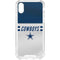 NFL Dallas Cowboys White Striped iPhone XS Clear Case