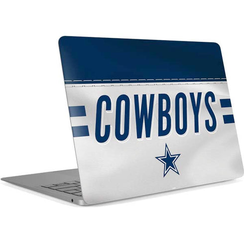 NFL Dallas Cowboys White Striped Apple MacBook Air Skin