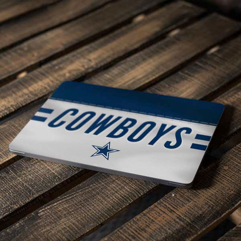NFL Dallas Cowboys White Striped Apple MacBook Air Skin