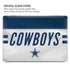 NFL Dallas Cowboys White Striped MacBook Pro 14in (2021-24) Case plus Skin
