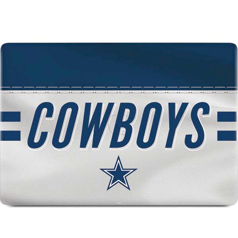 NFL Dallas Cowboys White Striped MacBook Skins