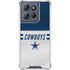 NFL Dallas Cowboys White Striped Moto G 5G (2025) Clear Case