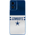NFL Dallas Cowboys White Striped Moto G Play 4G (2024) Skin