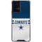 NFL Dallas Cowboys White Striped Moto G Power 5G (2024) Clear Case