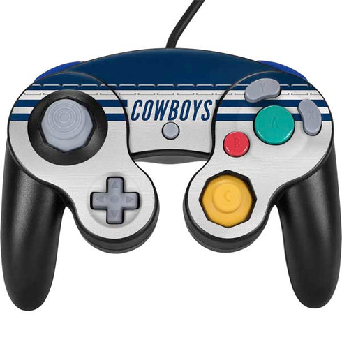 NFL Dallas Cowboys White Striped Nintendo Skins