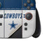 NFL Dallas Cowboys White Striped Nintendo Switch 2 (2025) Joy-Con Controller Skin