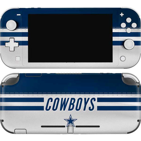 NFL Dallas Cowboys White Striped Nintendo Skins