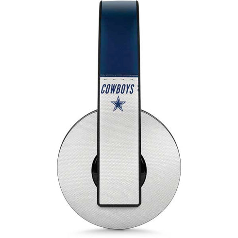 NFL Dallas Cowboys White Striped PlayStation 4 Gold Wireless Headset Skin