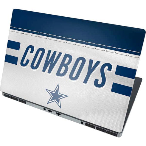 NFL Dallas Cowboys White Striped Dell Precision Skin