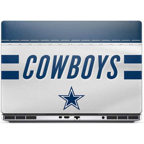 NFL Dallas Cowboys White Striped Dell Precision Skin