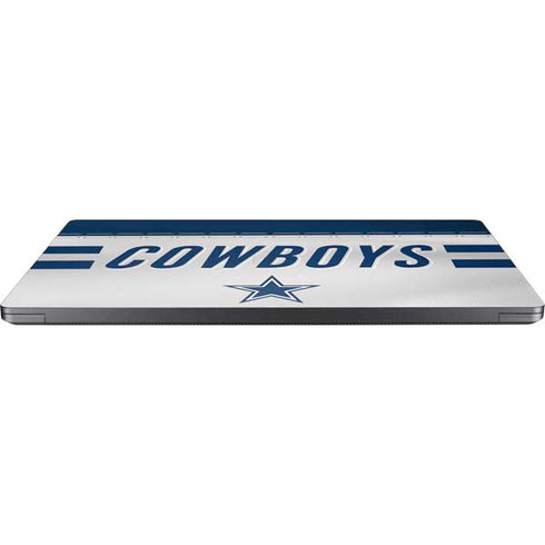NFL Dallas Cowboys White Striped Surface Laptop 7 13.8in Skin