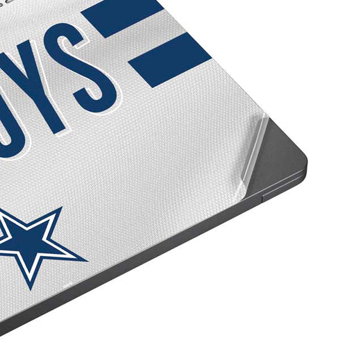 NFL Dallas Cowboys White Striped Surface Laptop 7 15in Skin