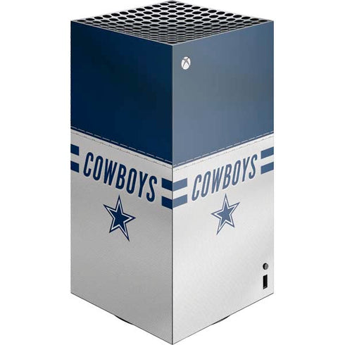 NFL Dallas Cowboys White Striped Xbox Series X Skins