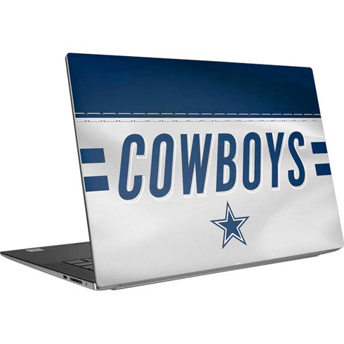 NFL Dallas Cowboys White Striped Dell XPS Skin