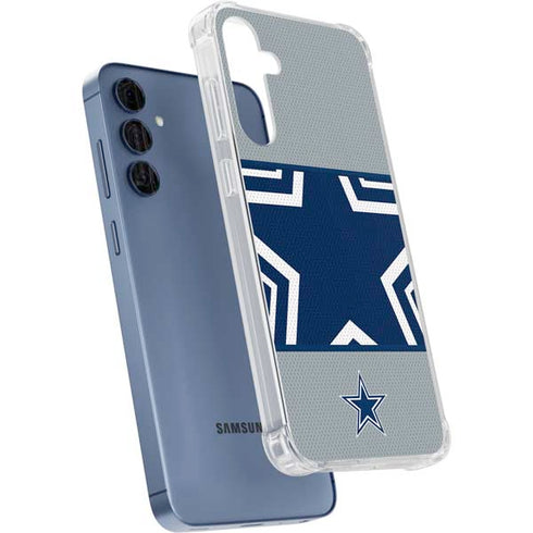 NFL Dallas Cowboys Zone Block Galaxy A55 5G Clear Case
