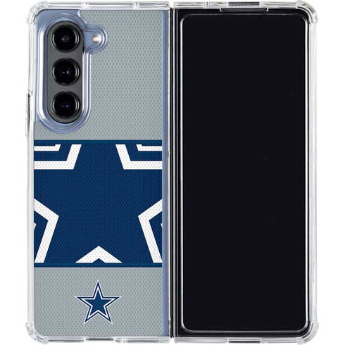 NFL Dallas Cowboys Zone Block Galaxy Z Fold5 5G Clear Case