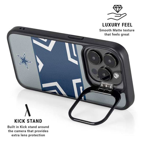 NFL Dallas Cowboys Zone Block iPhone 15 Pro Max Kickstand Case