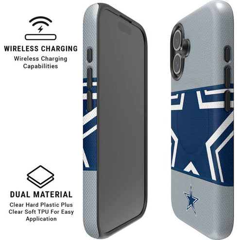 NFL Dallas Cowboys Zone Block iPhone 16 Magsafe Impact Case