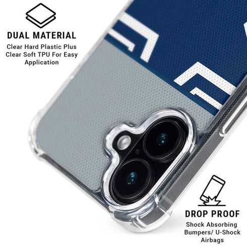 NFL Dallas Cowboys Zone Block iPhone 16 Plus Clear Case