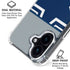 NFL Dallas Cowboys Zone Block iPhone 16 Plus Clear Case