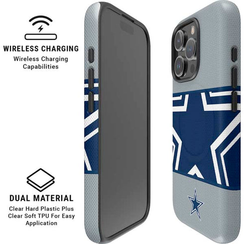 NFL Dallas Cowboys Zone Block iPhone 16 Pro Magsafe Impact Case