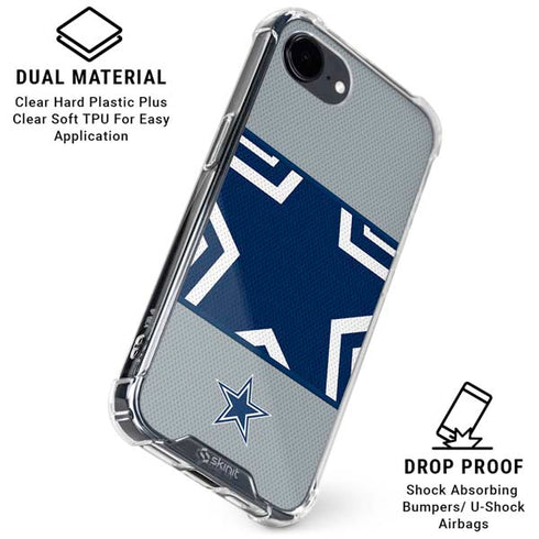 NFL Dallas Cowboys Zone Block iPhone 16e Clear Case