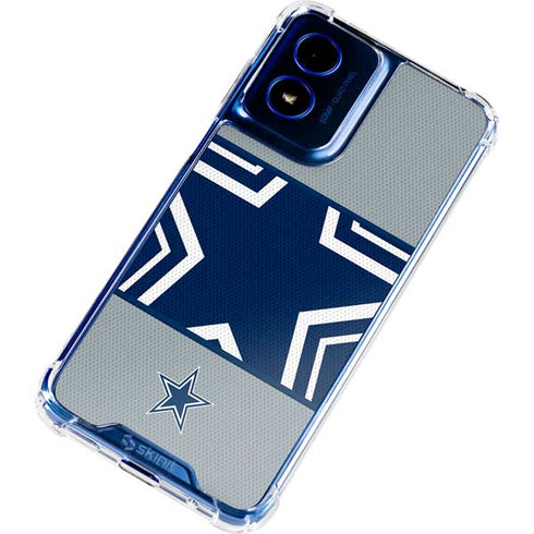 NFL Dallas Cowboys Zone Block Moto G 5G (2024) Clear Case