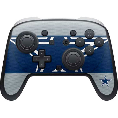 NFL Dallas Cowboys Zone Block Nintendo Switch 2 (2025) Pro Controller Skin
