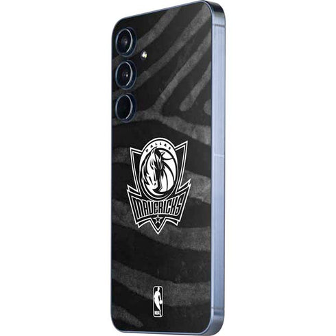 NBA Dallas Mavericks Black Animal Print Galaxy A36 5G Skin